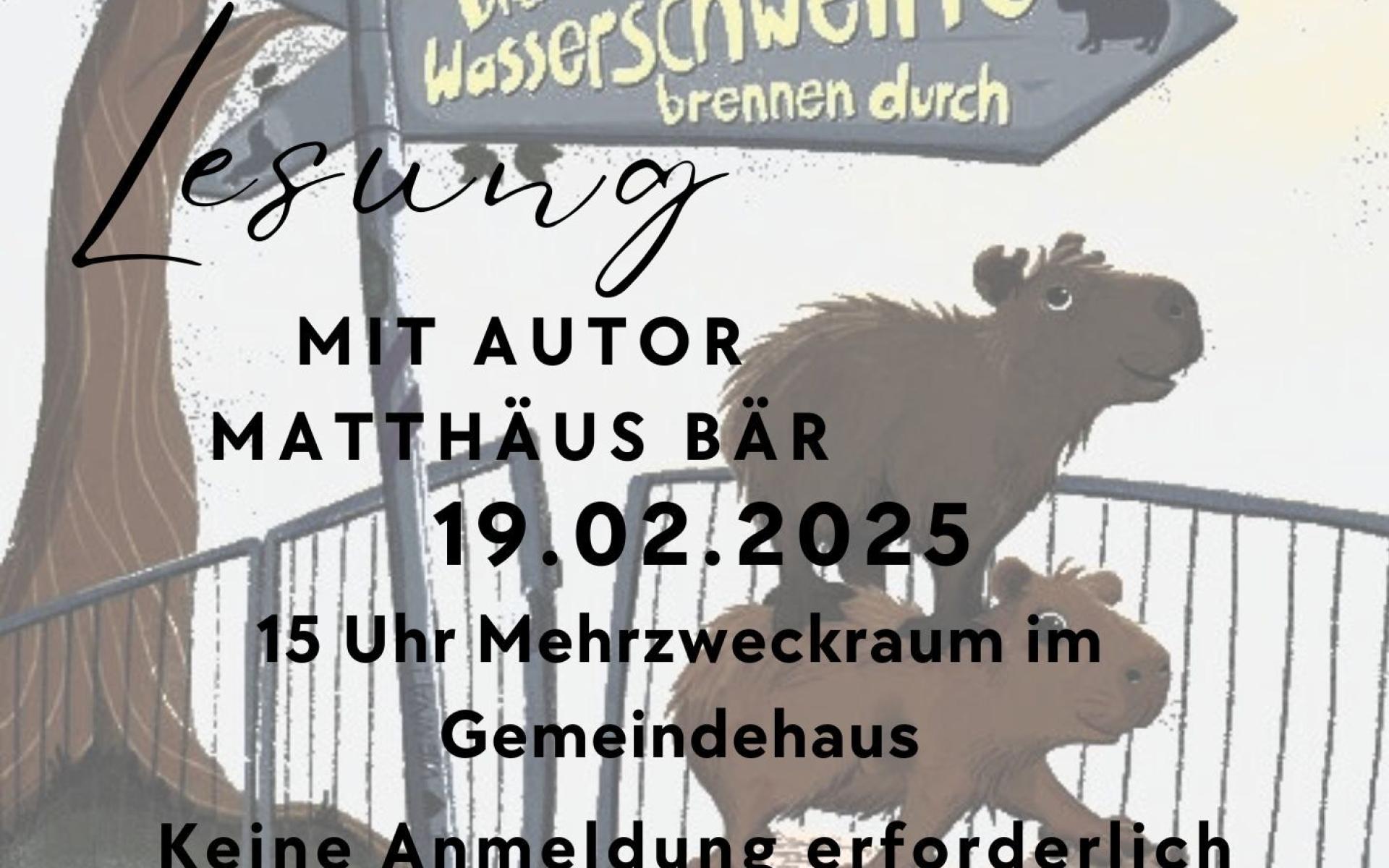 Flyer mit Info zu Zeit und Ort