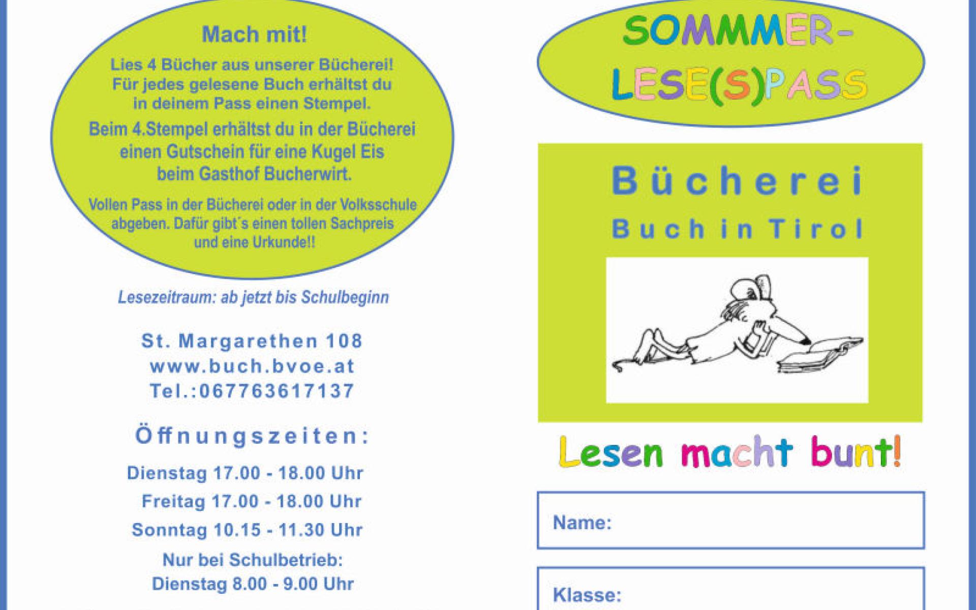Lesepass Flyer